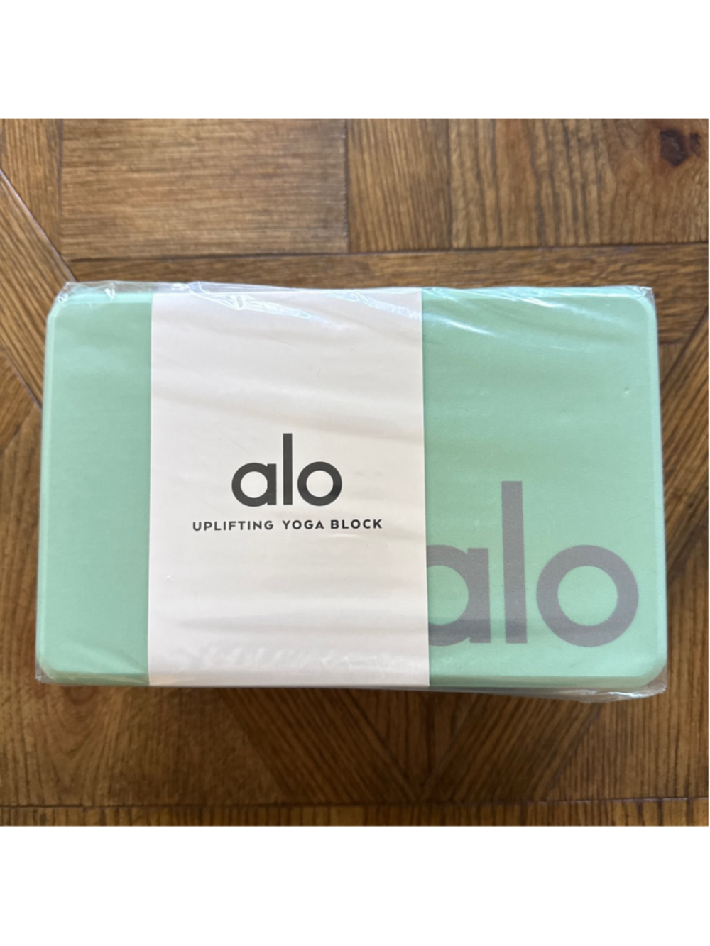 Alo Yoga Green Silver Uplifting Yoga Block One Size